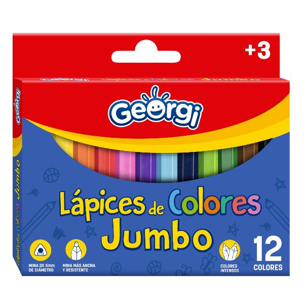 LAPIZ COLOR GEORGI 12 JUMBO
