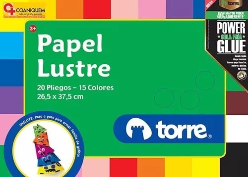 BOLCK PAPEL LUSTRE TORRE - Comercial La Papa